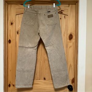 Wrangler Cowboy Cut Original Fit Jeans 32x30 beige tan cotton rodeo western